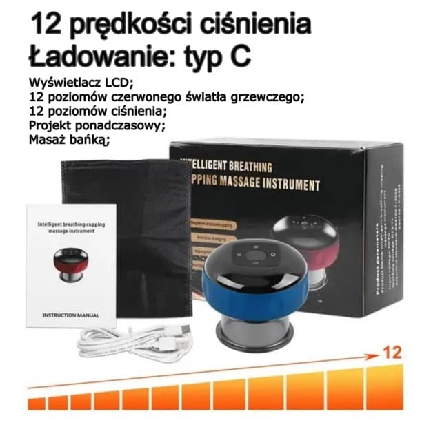 Elektryczne bańki próżniowe do masażu ciała, antycellulitowe bańki do masażu ciała, elektryczne bańki Guasha, hidżama, ssawkowe.