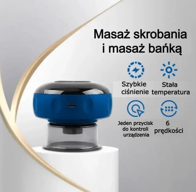 Elektryczne bańki próżniowe do masażu ciała, antycellulitowe bańki do masażu ciała, elektryczne bańki Guasha, hidżama, ssawkowe.
